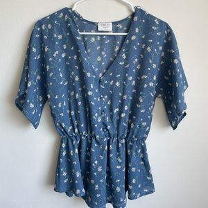 Sienna Sky Floral Top, Size Small
